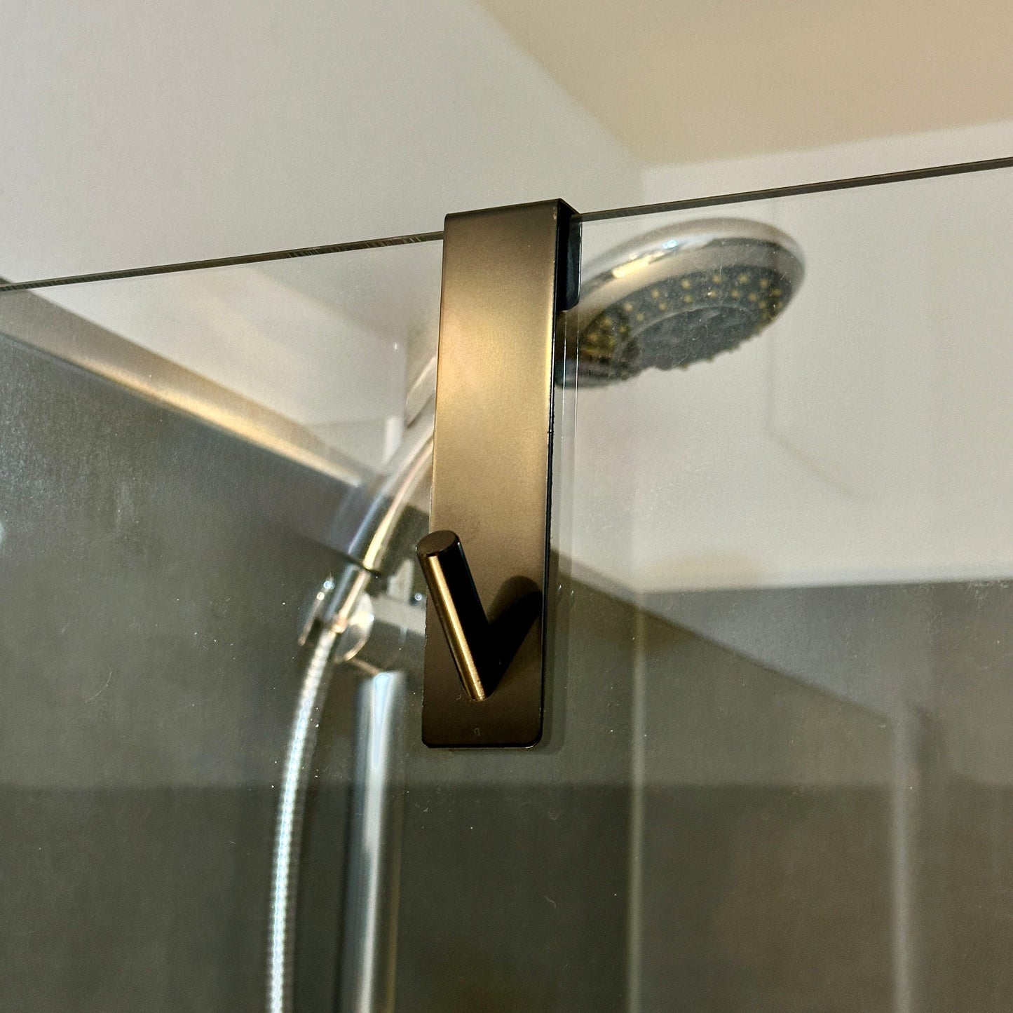 WC Handtuchhalter, Handtuchhaken, Bademantelhaken, Badezimmer, pulverbeschichtet, schwarz, SteelDesign Hamburg, ohne Bohren