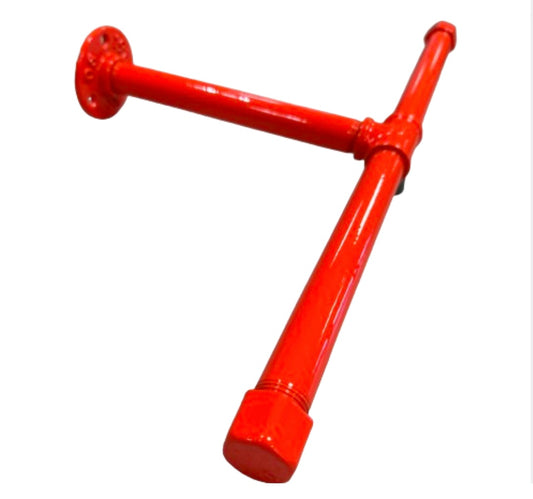 Garderobe Kleiderstange T-Bar Neon Orange SteelDesign Hamburg