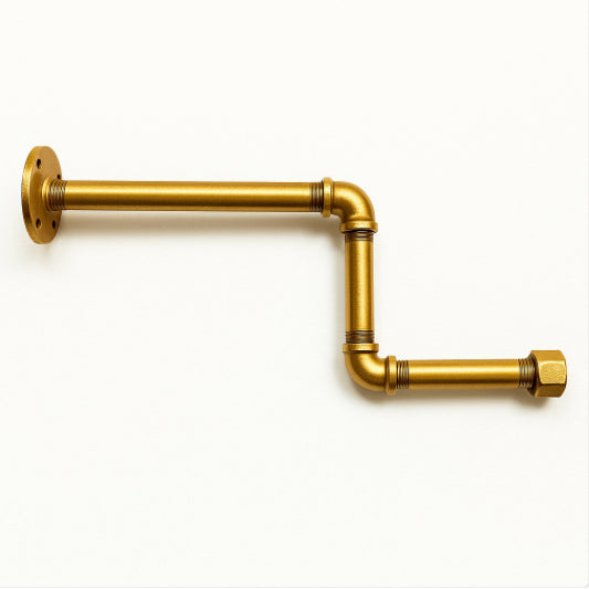 Kleiderstange_Garderobe_ZENO_Sonnengold_SteelDesign_Hamburg Flur Ankleide Rohrdesign Exklusiv Praxis Restaurant Interieur