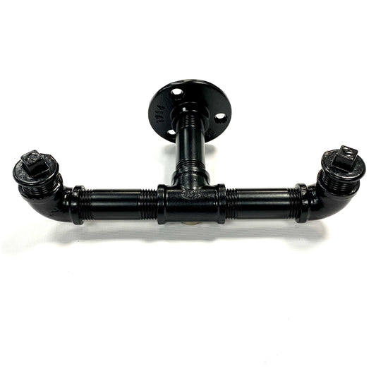 Handtuchhalter Wandhaken Schwarz SteelDesignHamburg Rohrdesign HAKON Twin