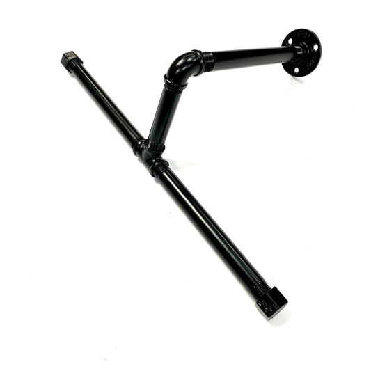 Kleiderstange Stepano Garderobe SteelDesign Hamburg Wandhaken Pulverbeschichtung Industrial Rohrdesign