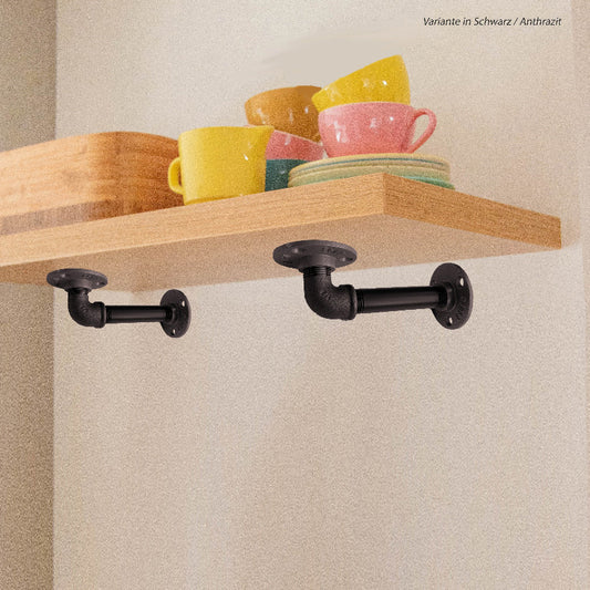 SHELVIS LARGE Regalhalterung_anthrazit_ SteelDesign Hamburg Black