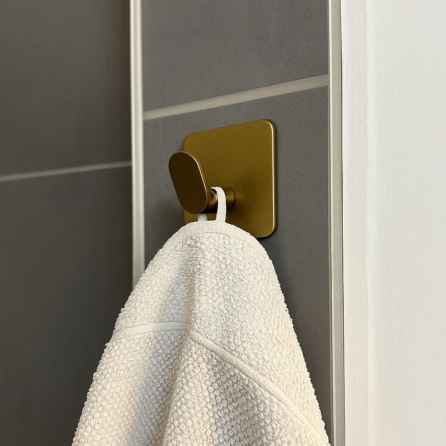 SteelDesign Hamburg Easy Attach Series Wandhalter Messing Bad Handtuchhalter bohrfrei