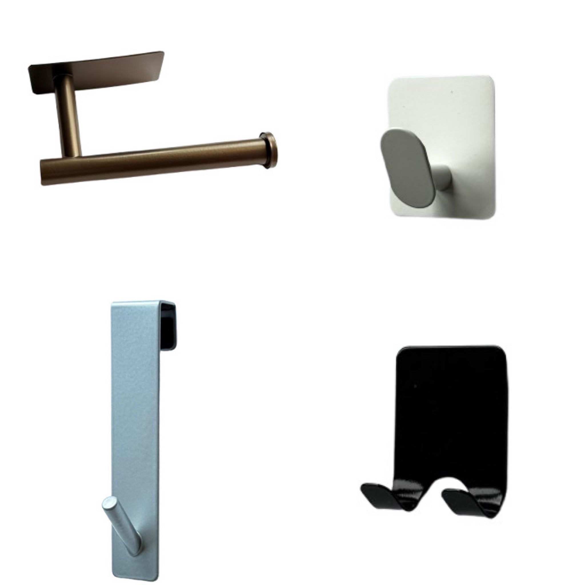Easy Attach SteelDesign Hamburg flexibel Organizer Wandhaken Duschhaken WC-Rollenhalter ohne Bohren