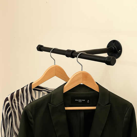 Kleiderstange Garderobe T-Bar black SteelDesign Hamburg