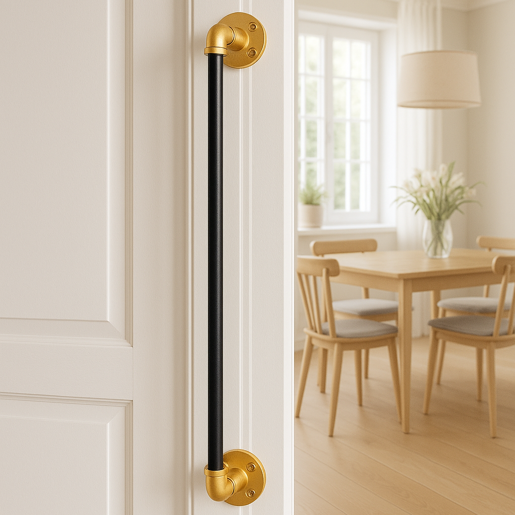 Türgriff DOORIA Large SteelDesign Hamburg Tür Rohrdesign Industrial Interieur 