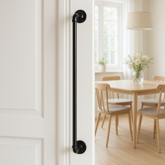 Türgriff DOORIA black Large SteelDesign Hamburg Esszimmer Küche Rohrdesign 