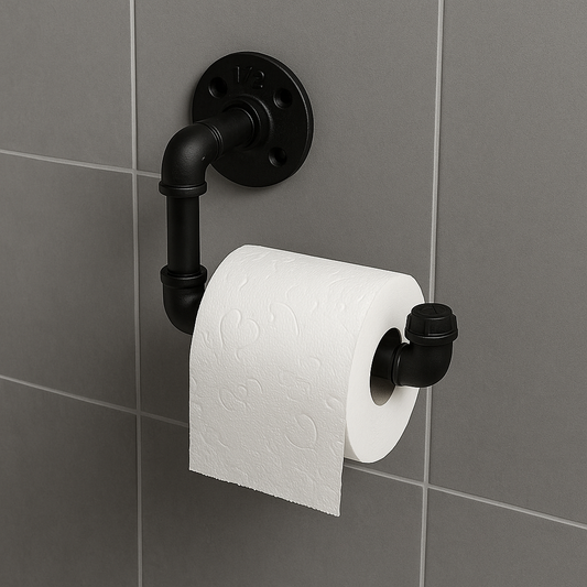 Toilettenrollenhalter WC-Rollenhalter FLUSH SteelDesign Hamburg Black